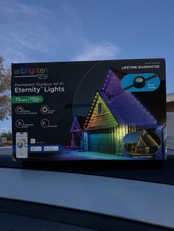 Enbrighten Vibe Eternity Luces Permanentes para Exteriores para Casa, 100 Pies, 72 LEDs RGBWIC