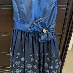 Brand New Girls Navy Tulle Holiday Dress