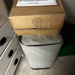 Ivation EZ-Bed (Full Size) Air Mattress with Frame & Rolling Case, Self Inflatable, Blow Up Bed Auto Shut-Off, Comfortable Surface AirBed, Best for Gu