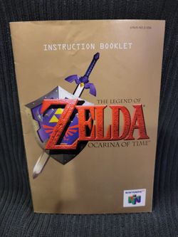 N64 The Legend Of Zelda Ocarina Of Time Instruction Booklet