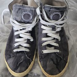 KHRIO Gray Lase Up Keds Shoes Size 40, US 9 Suede