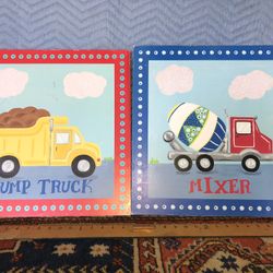 Dump Truck Mixer Art Work