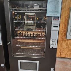 Brand New AMS 5 Wide Six Shelf Dual Coil Snack Machine With Guaranteed Vend Sensor