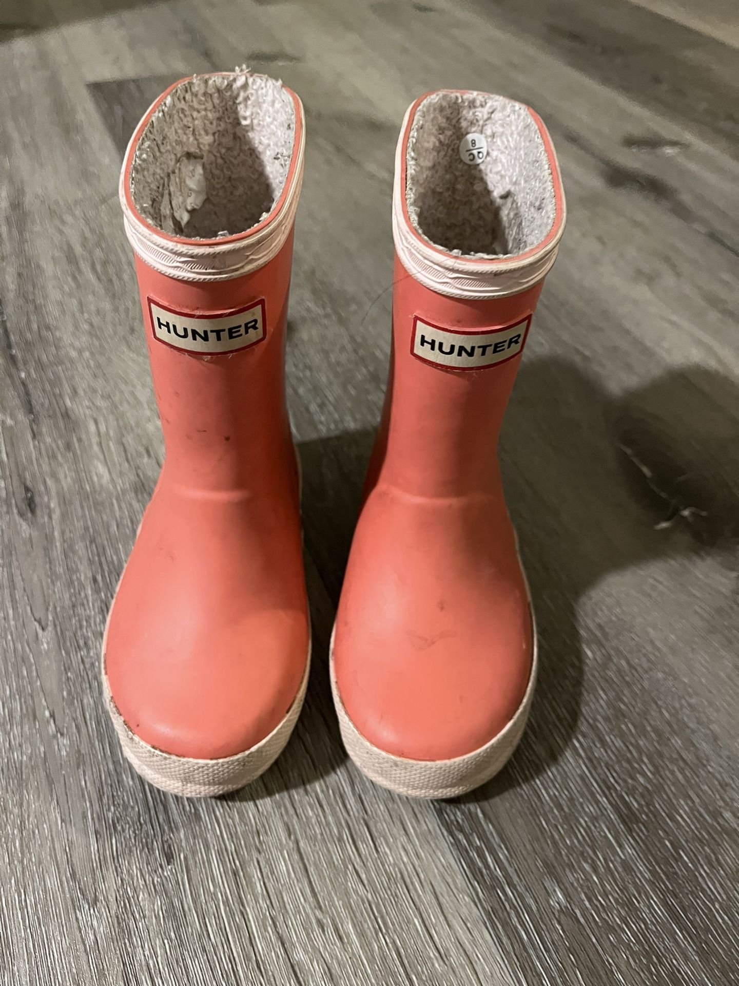 Pink Hunter Boots For Little Girls