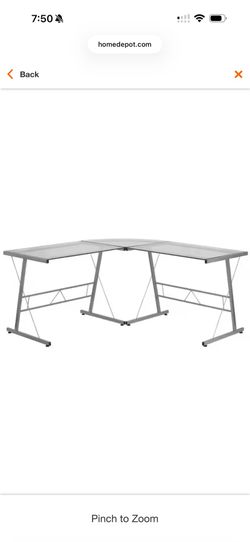 Modern Clear Glass Desk – Sleek Minimalist Design