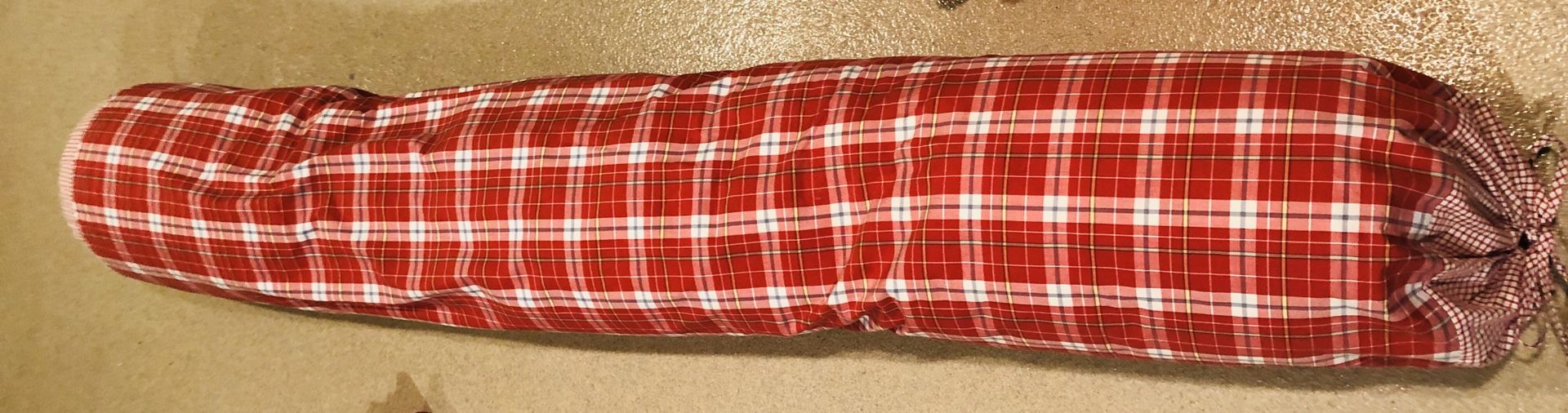 Long Log Pillow Fits Queen Bed Custom Cover