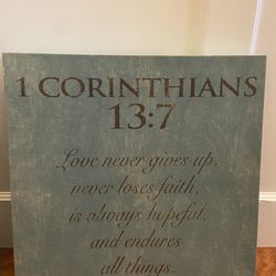 2 Religious Theme Paintings “Love Is, Faith Is”