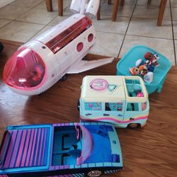 LOL Doll Plane Jet Car Bus Toy Bundle