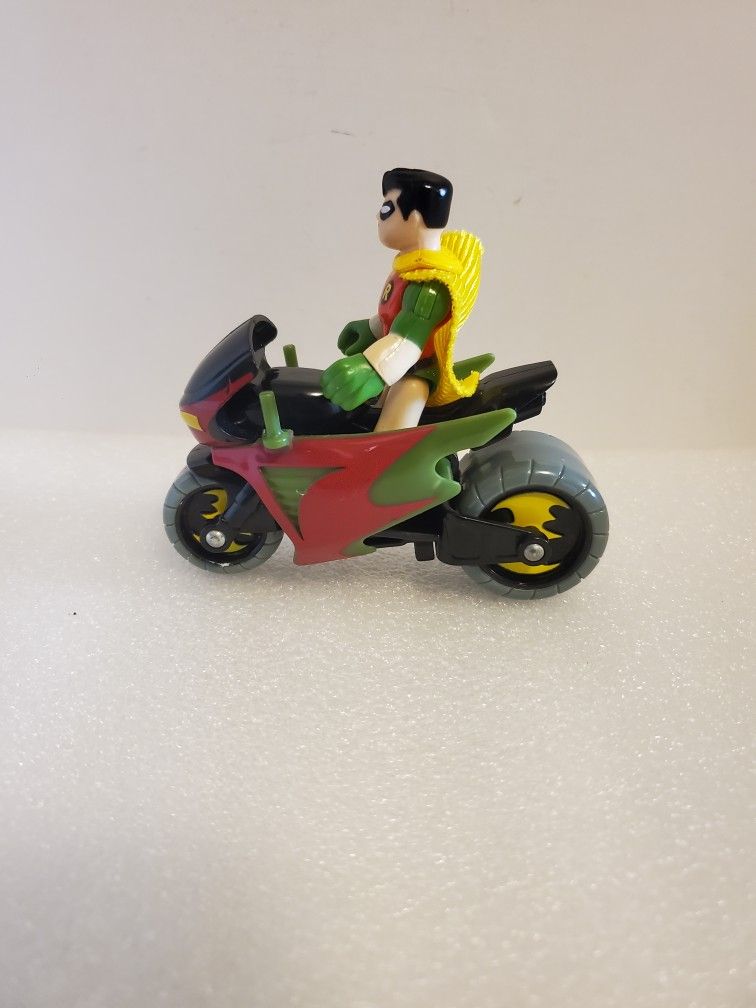 imaginext fisher-price robin motorcycle action to figure New Condition Dc Comics
