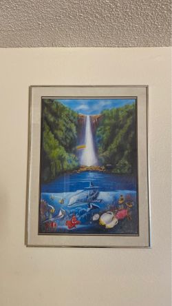 Rare mixed media on paper signed by David Zion