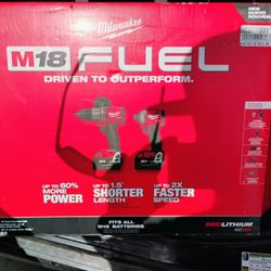 Brand New Milwaukee Impact A Brushless Set The 5.0 Batteries Dual Charger And And  Some Badass Drills