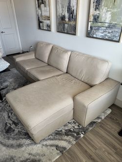 Beige Fabric Couch