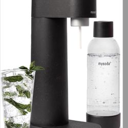 Mysoda Woody Sparkling Water Maker - Soda Streaming Machine Silent Carbonated Water 