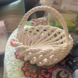 Ceramic Basket Vintage  Made In Italy 