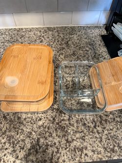 3 meal prep glass containers