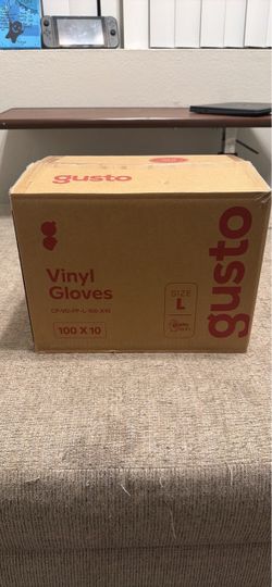 1,000 Vinyl Gloves Size Large – 10 Boxes – NEW – Latex & Powder Free
