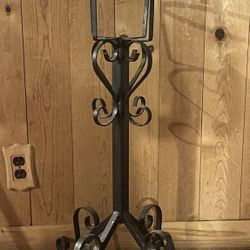Vintage MCM Scroll/Ornate Metal Plant Stand
