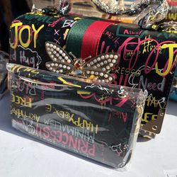 Graffiti purses 2 in 1 bag set