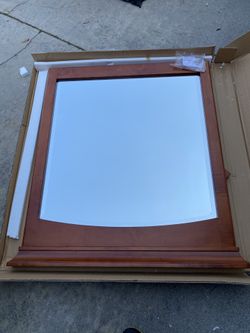 Wood mirror brand new