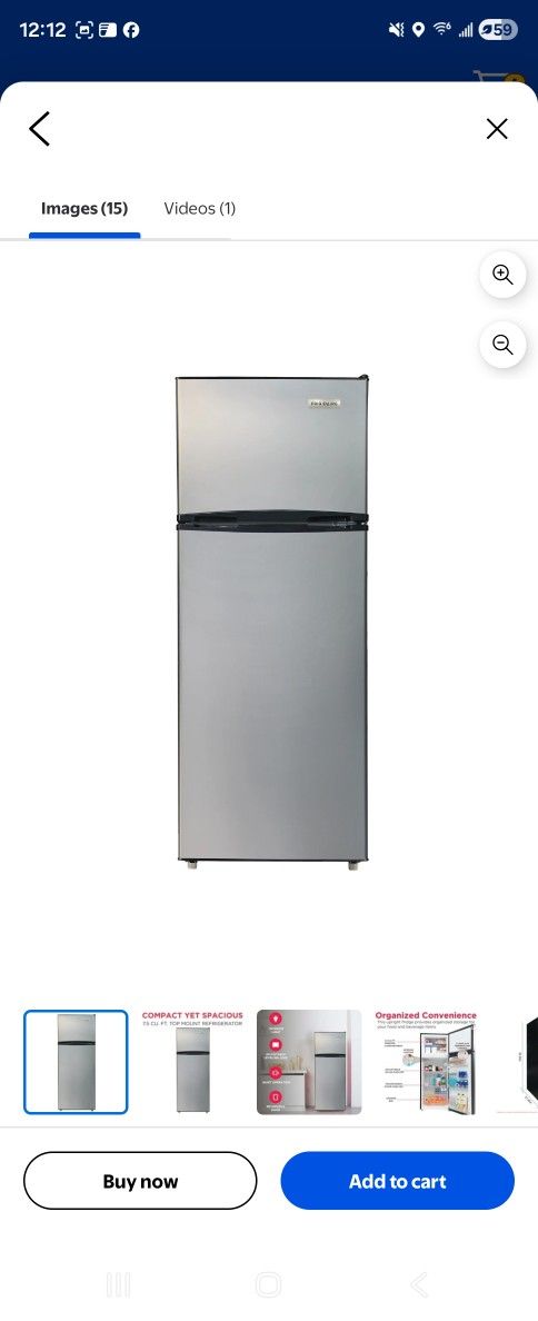 7.5cup Refrigerator And Freezer