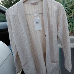 Organic Colour Long Maternity Cashmere Robe