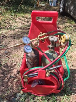 Portable Oxygen Acetylene Torch Kit With Two Torches