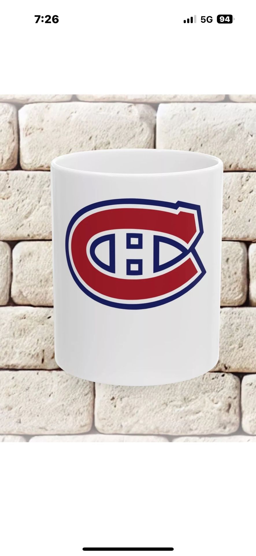 Nhl Montréal Canadiens 14 Ounce Coffee Mug
