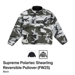 ✅Brand new Supreme FW25 polartec shearling reversible pullover size M