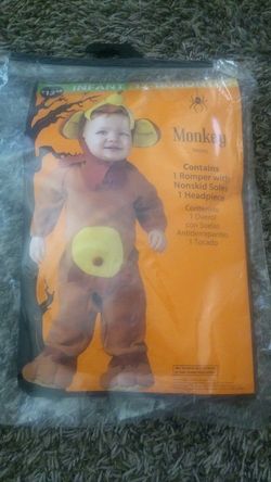 Monkey costume 12-18 mo