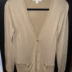 Michael Kors gold Sweater XS