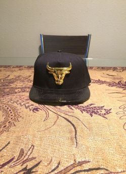 Gold plated Bulls cap