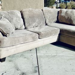 Two Piece Gray Sectional