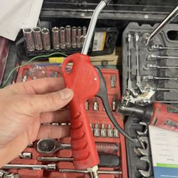 Snap-on Tools RED 4" Air Blow Gun Handle AT4101 RED HANDLE