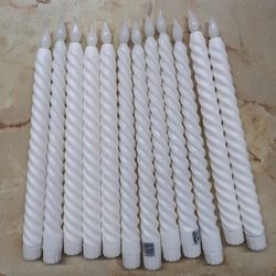 Spiral Taper LED Candles 