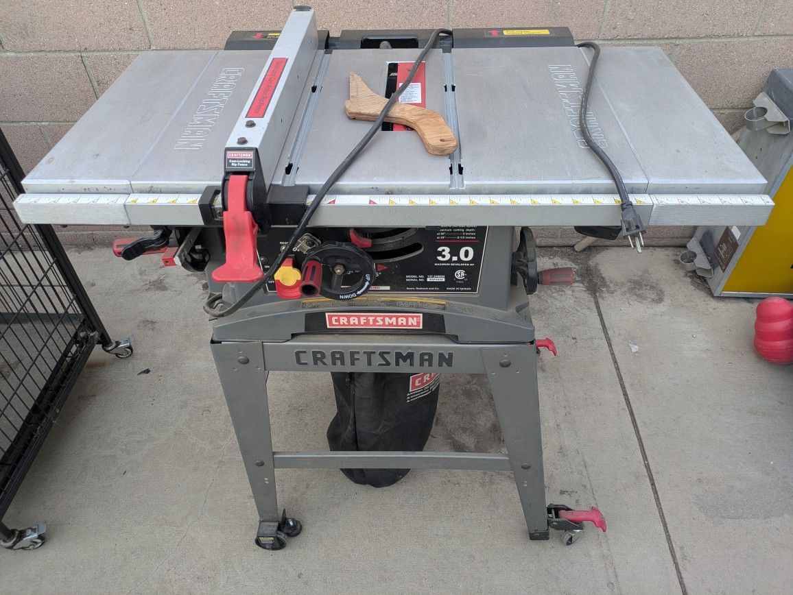craftsman 10" table saw