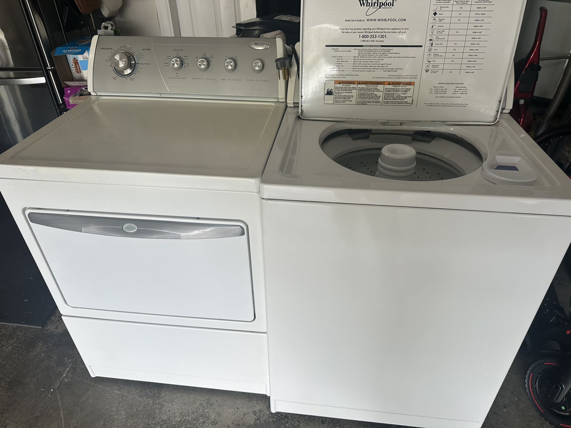 Whirlpool Ultimate Care 2 Washer & Dryer Set - $550