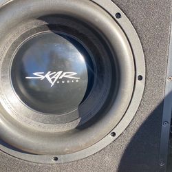 3 12” Subwoofers , Single 12” Ported Box Plus Amp