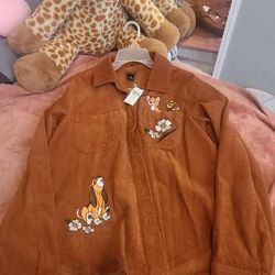 NEW! Disney The Fox And The Hound Corduroy Jackey