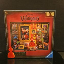 Disney Villainous Queen Of Hearts 1000 Piece Jigsaw Puzzle Factory Sealed 