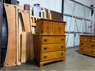 Vintage tall chest of drawers $200