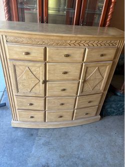 Solid wood dresser