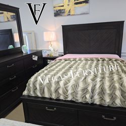 Queen Bedroom Set 4pc ✅ Delivery available ✅ Financing Options Available!✔️✨️No Credit Needed✔️✨️$0 Or $50 Down Payment✨️