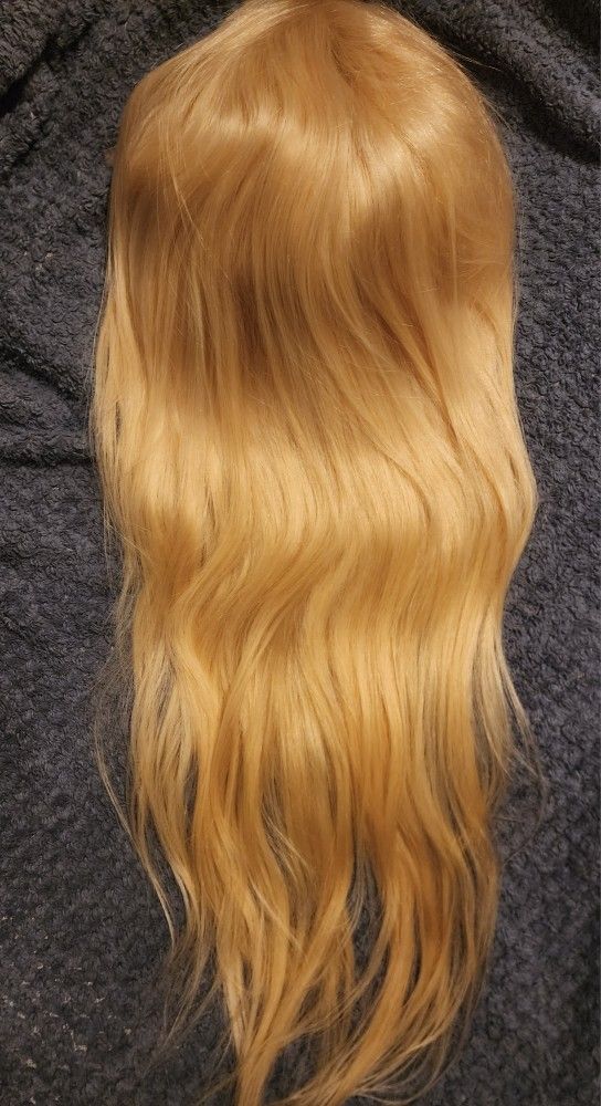 Human Hair Wig Platnium Blonde 26in
