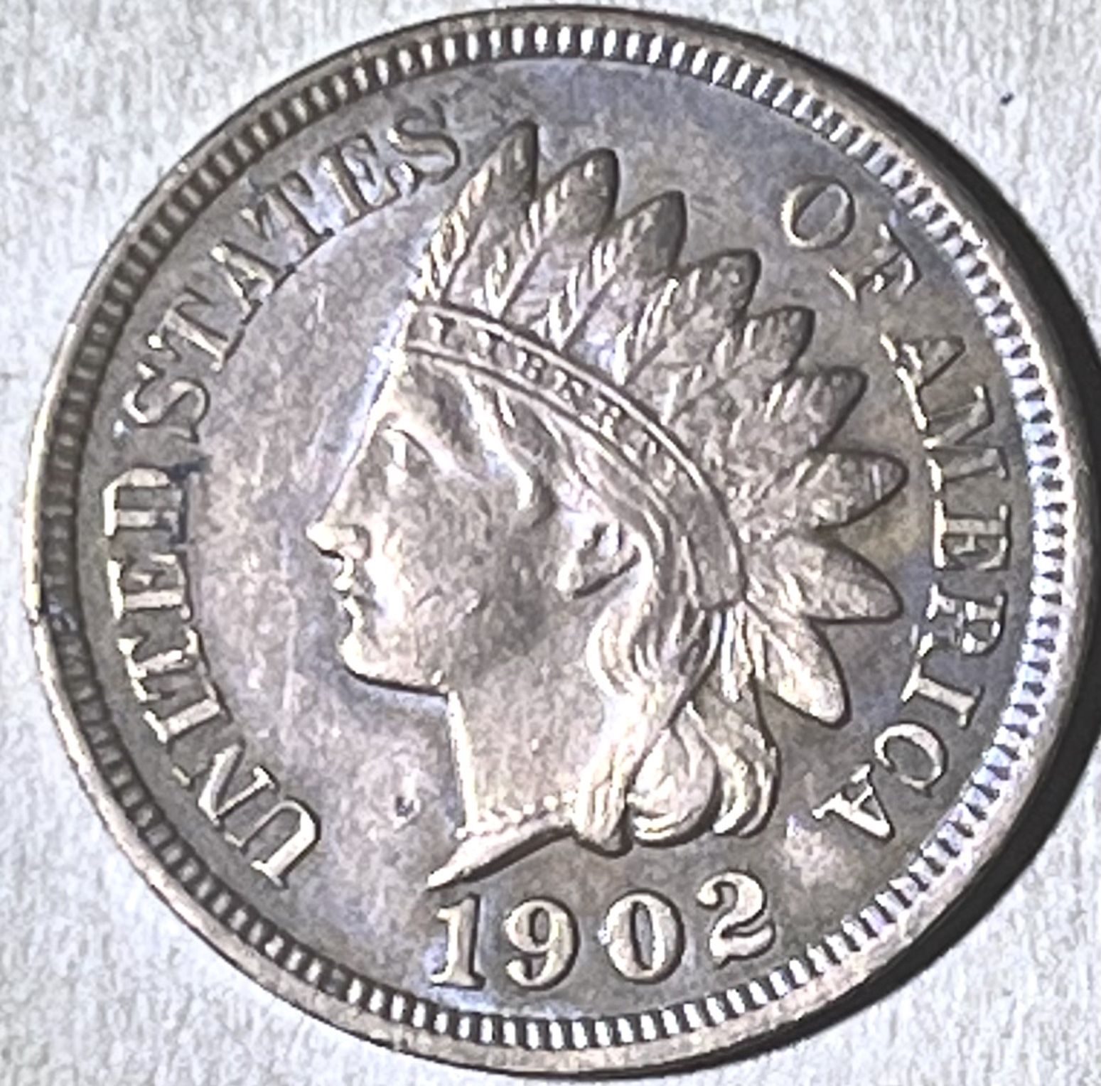 ERROR!! 1902 Indians Head Cent - DDR-002/SNOW 1902