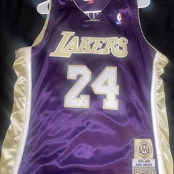 100% Authentic Kobe Bryant Premium Gold Jersey