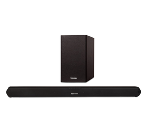 Toshiba TY-WSB600 soundbar + wireless subwoofer — $65