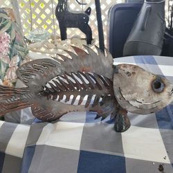 Recycled Metal Fish Art