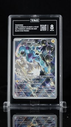 Thundurus TAG Graded 8 NM-MT Pokemon Card