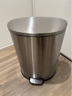 Qualiazero 13 gallon stainless steel trash can