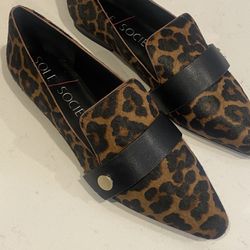 Sole Society Baretta Flats- Whiskey Multi-Color Haircalf On Sale $75 Now $25 